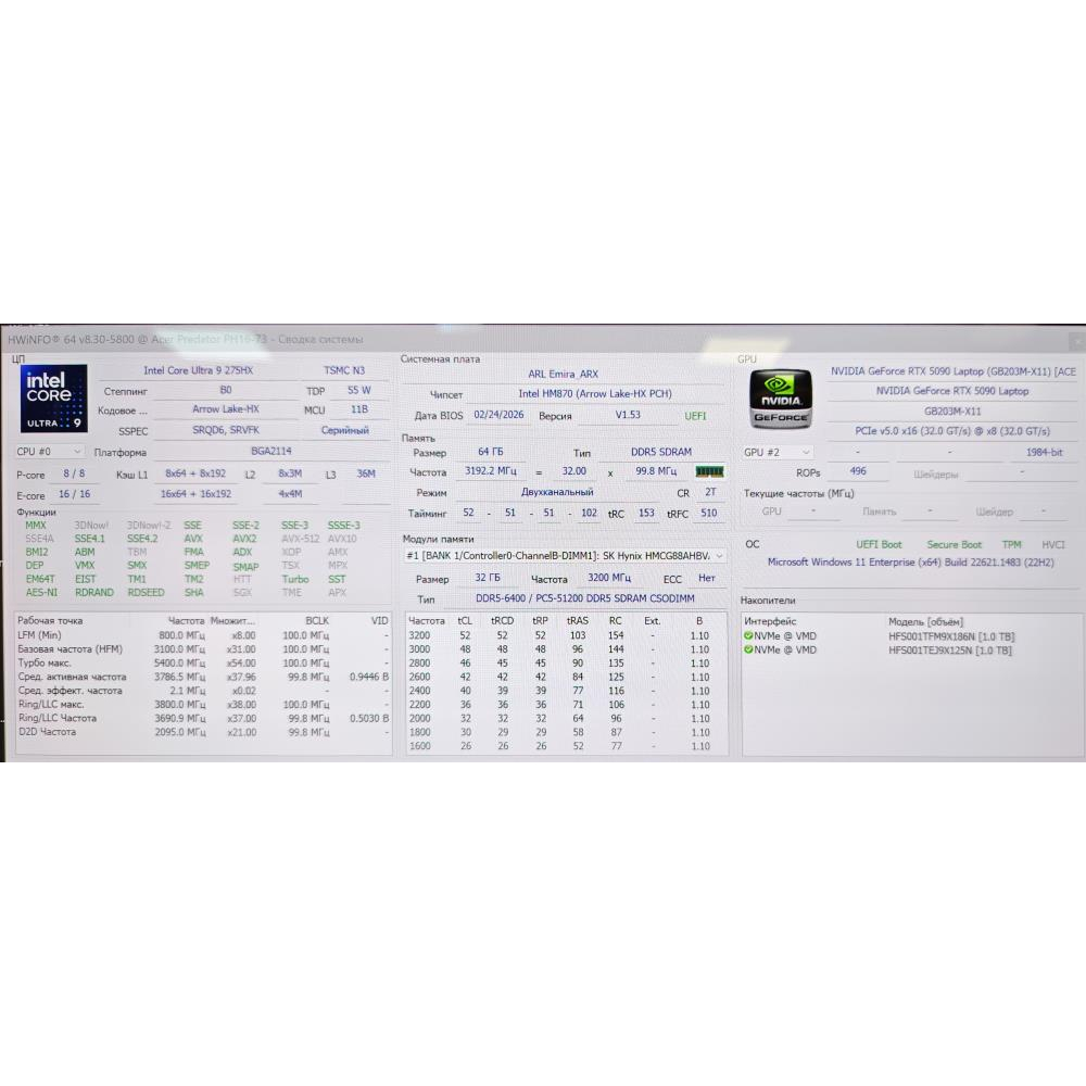 Ноутбук Acer Predator Helios 16 PH16-73 (NH.QW0EU.002) зображення 8