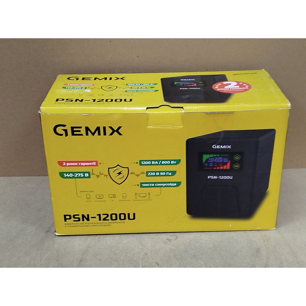 Источник бесперебойного питания Gemix PSN-1200U Фото 2