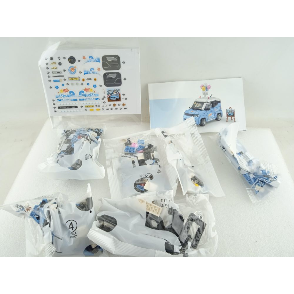 Конструктор LOZ mini Автомобиль MINI голубой Фото 1