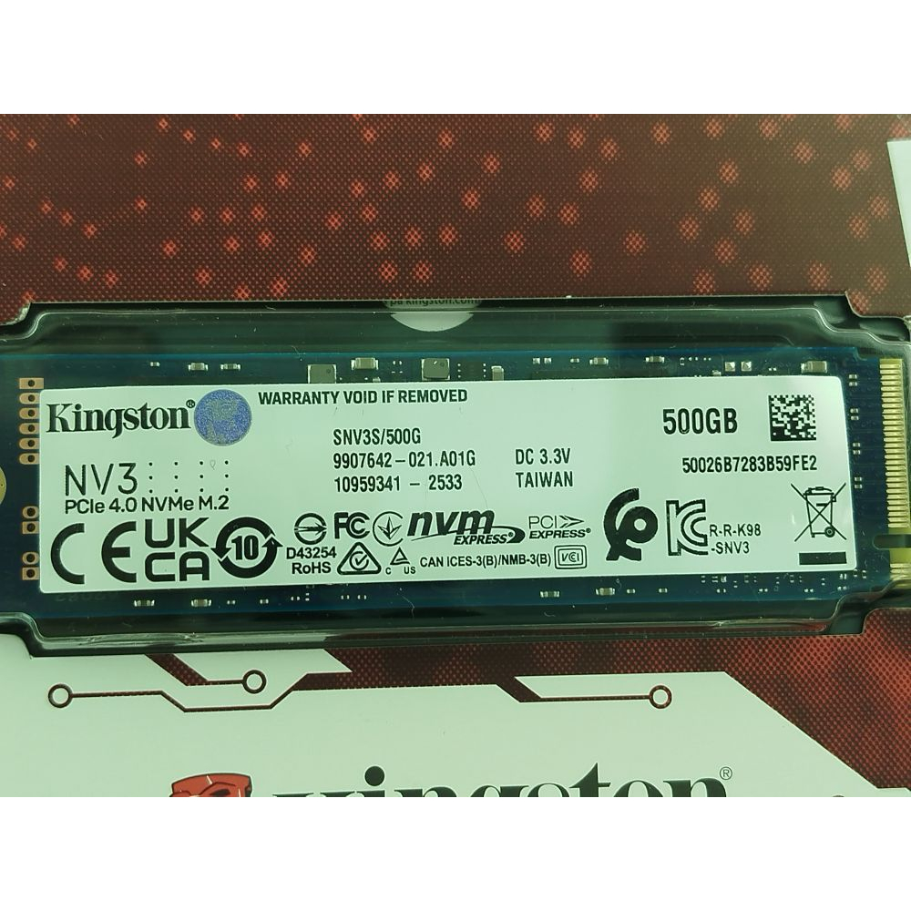 Накопитель SSD Kingston M.2 2280 500GB Фото 1