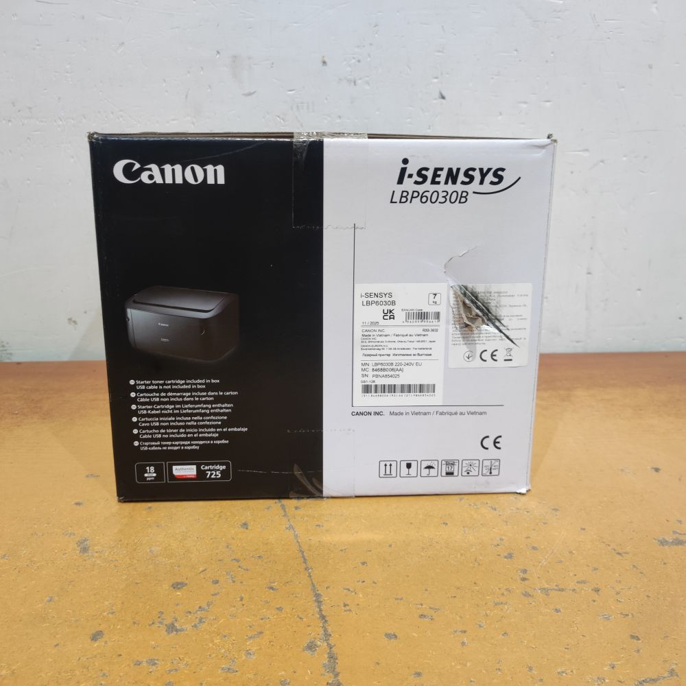 Лазерный принтер Canon LBP-6030B Фото 6