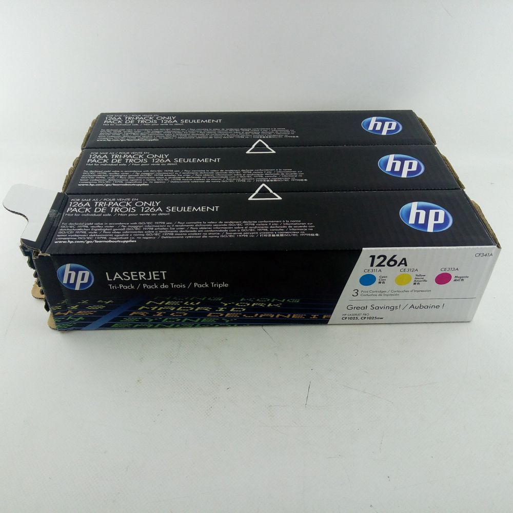 Картридж HP CLJ 126A CYM Tri-Pack, CP1025/M175 (CE311A,CE312 Фото