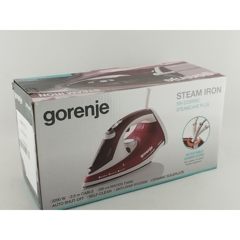 Утюг Gorenje SIH 2200 RBC Фото 5
