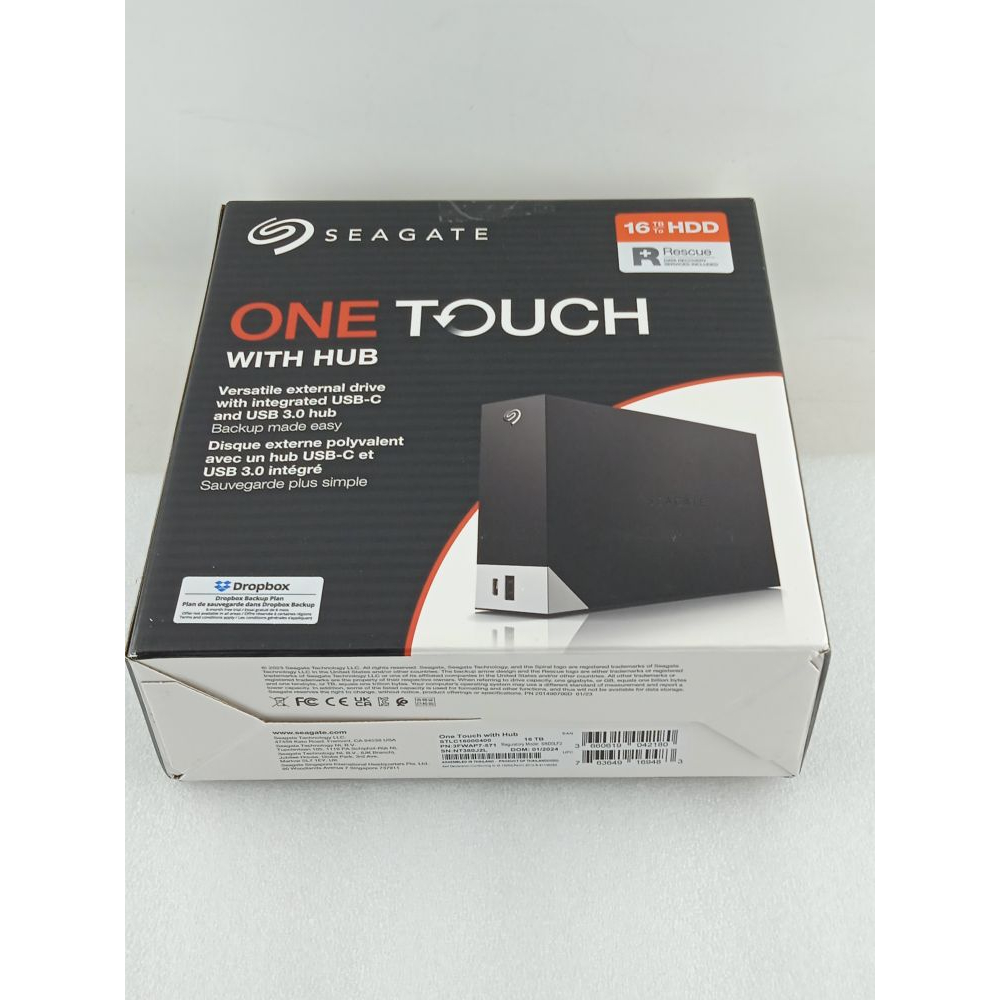 Внешний жесткий диск Seagate 3.5" 16TB One Touch Desktop External Drive with Hu Фото 2