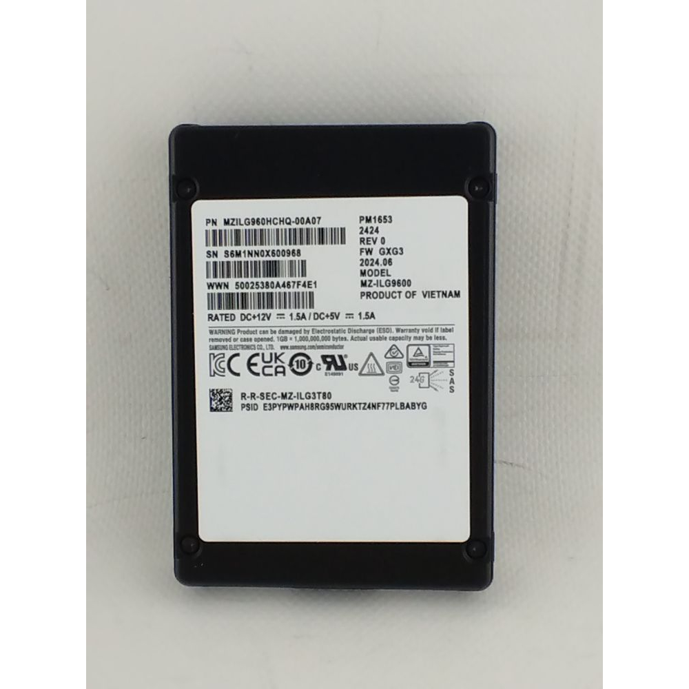 Накопитель SSD Samsung SAS 2.5" 960GB PM1653a Фото