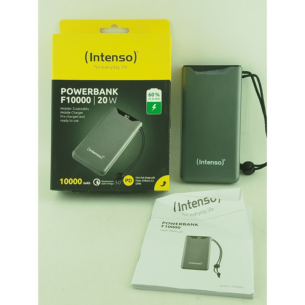 Батарея универсальная Intenso F10000 10000mAh QC3.0 grey Фото
