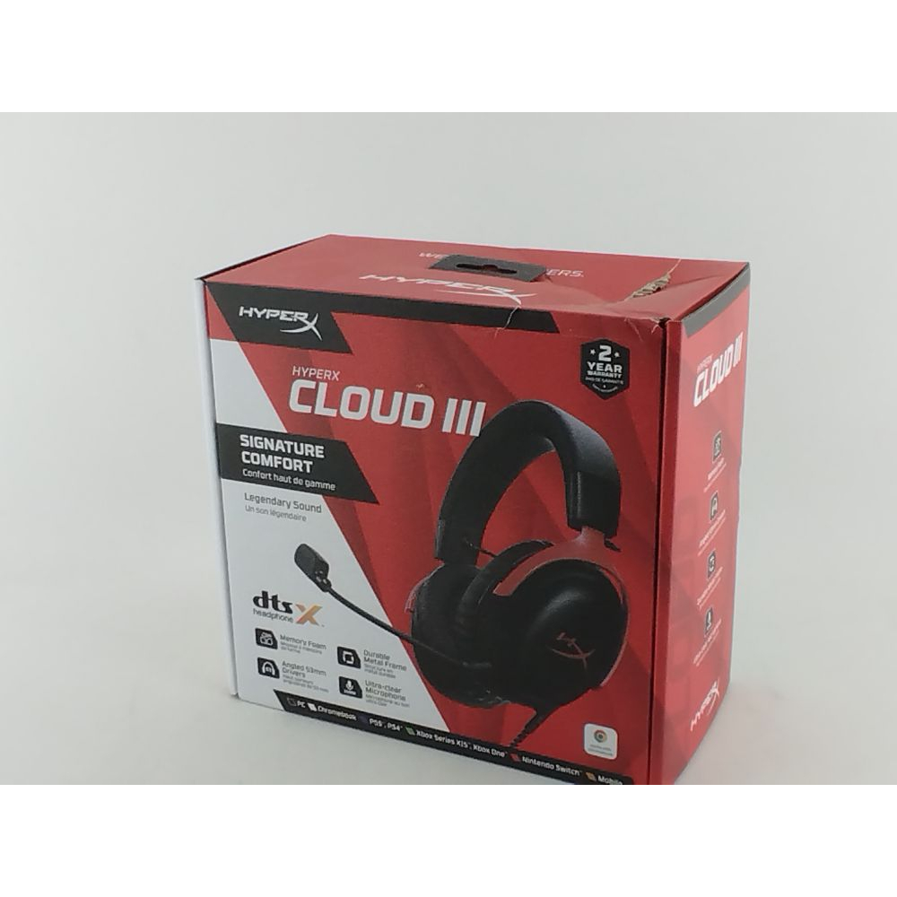 Наушники HyperX Cloud III Black-Red Фото 2