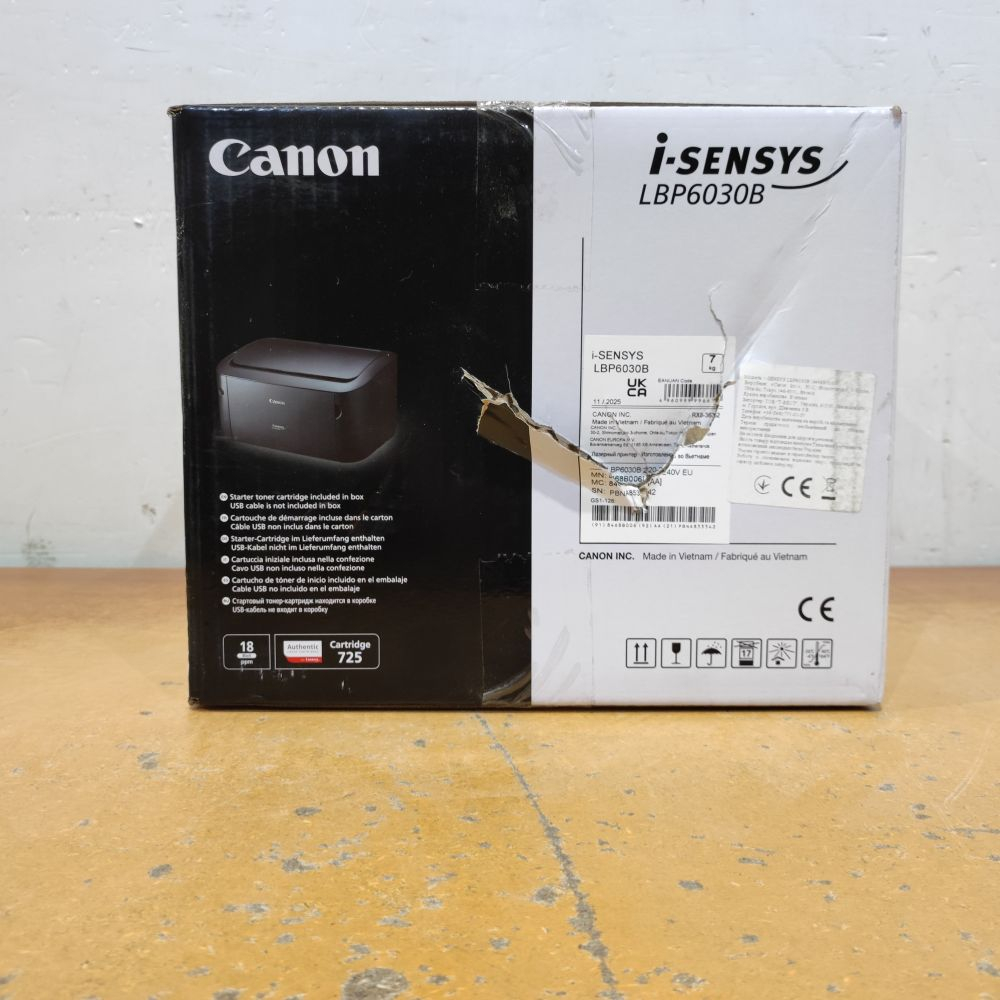 Лазерный принтер Canon LBP-6030B Фото 3