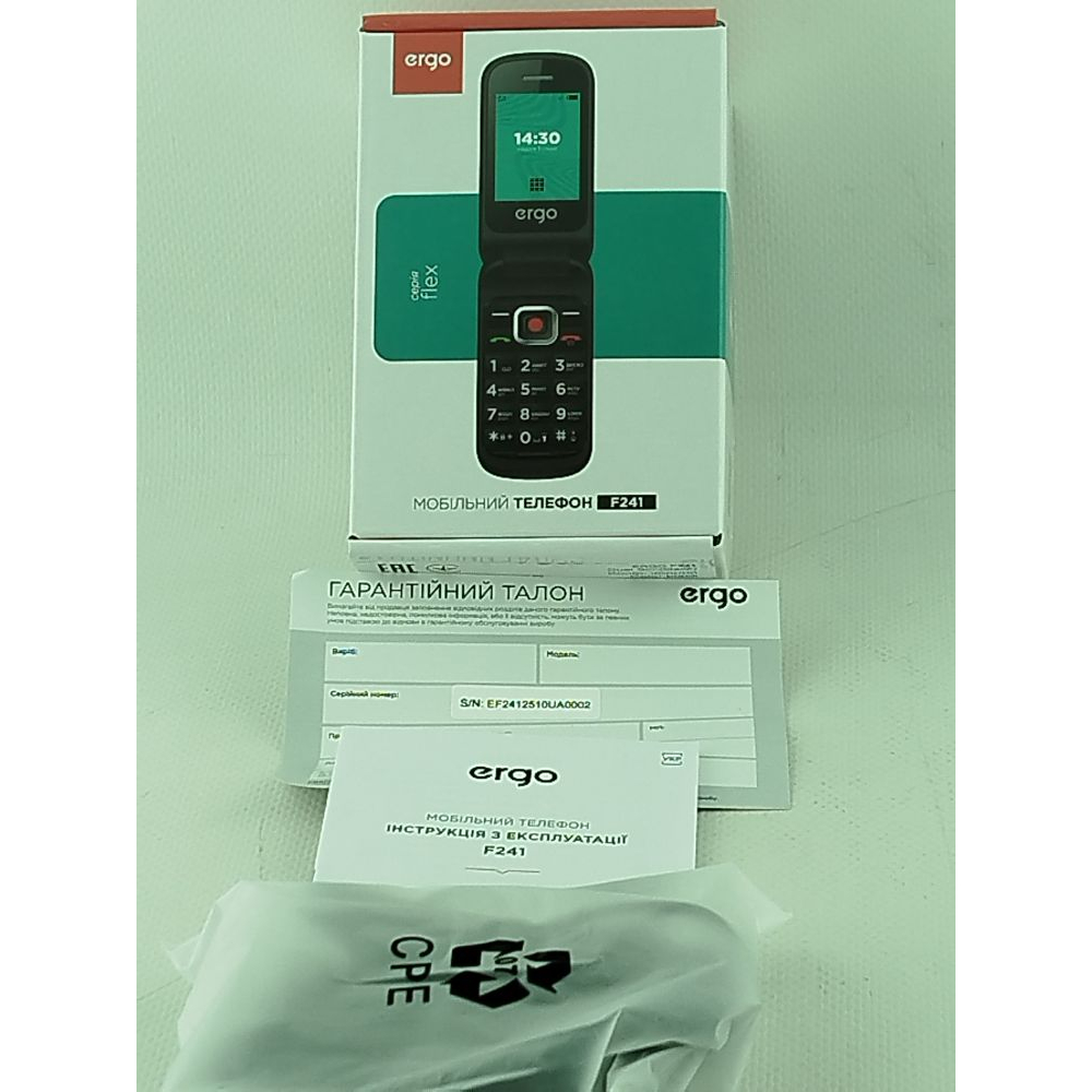 Мобильный телефон Ergo F241 Black Фото 5