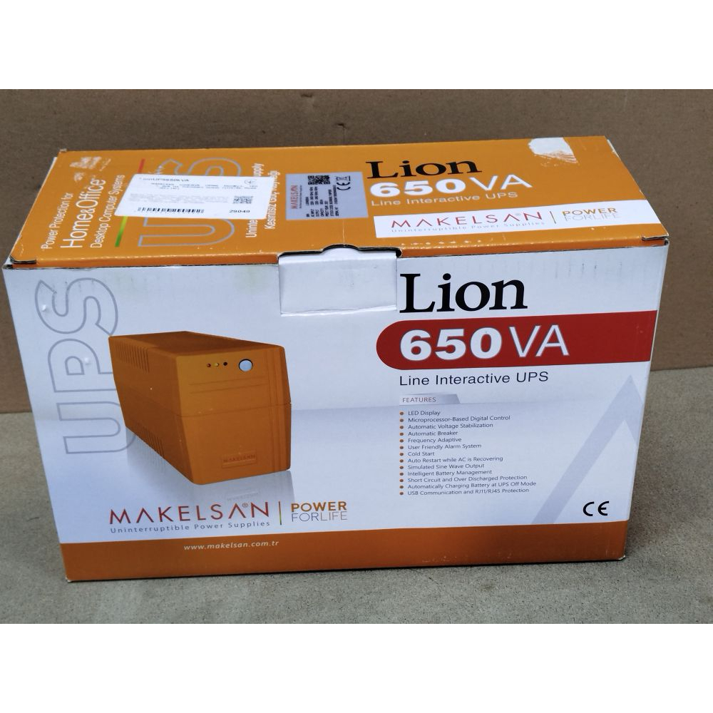 Источник бесперебойного питания Makelsan MAKELSAN Lion650VA (390W) Фото 4